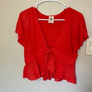 Free People red blouse